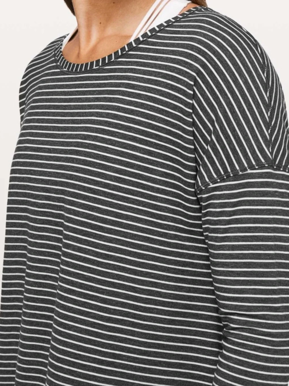 Lululemon To The Point Long Sleeve Modern Stripe Top - Picture 3 of 7